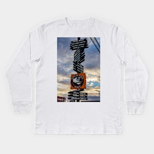 Fin del Mundo - Tierra de Humos - Ushuaia, Argentina Kids Long Sleeve T-Shirt